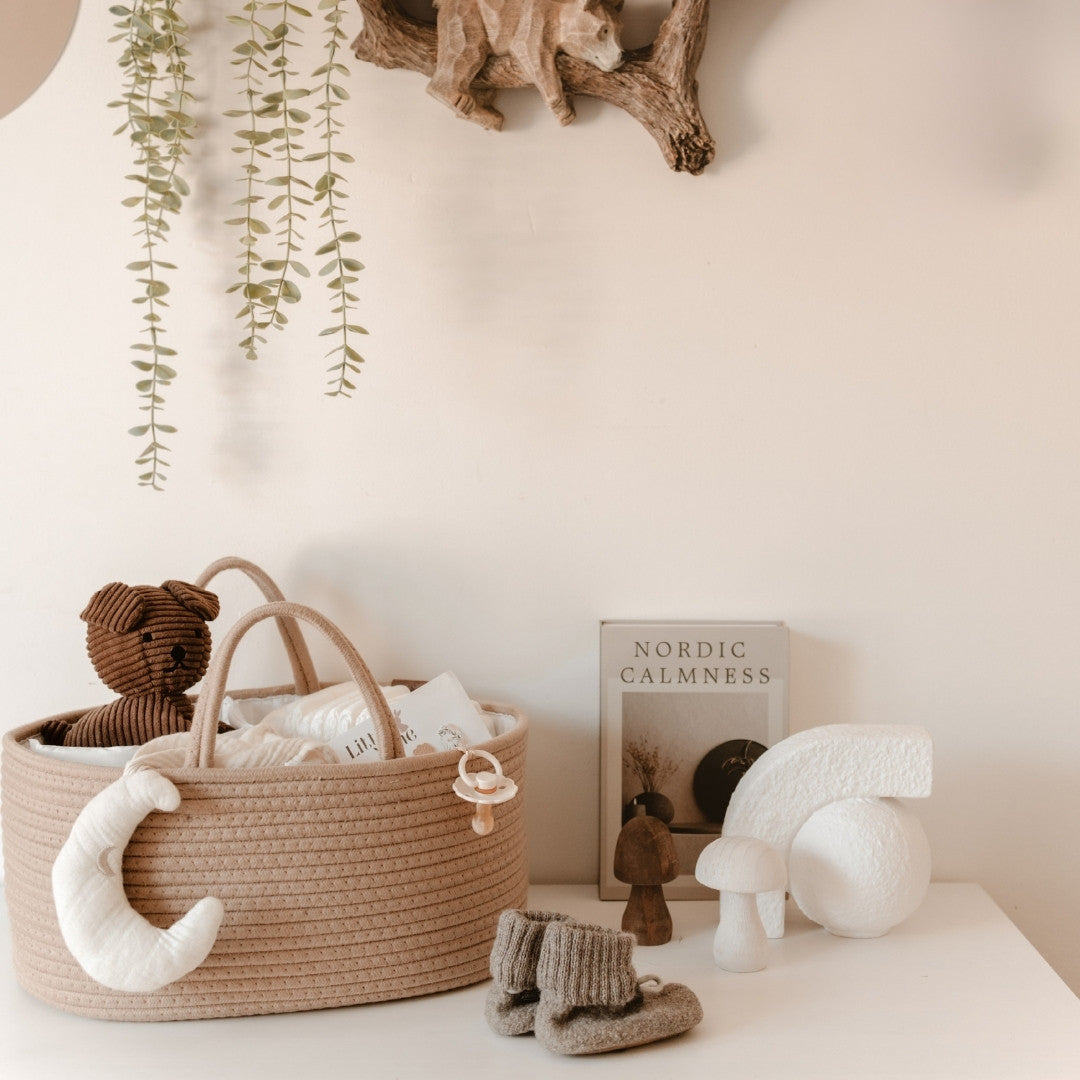 Diaper Caddy - Natural Sand