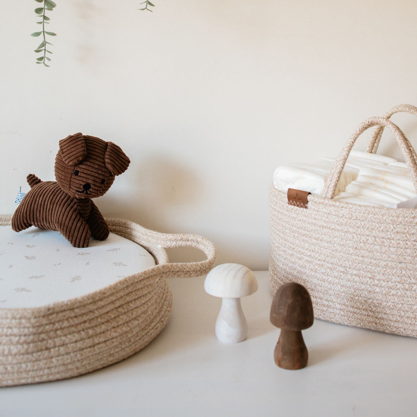 Bundel Verschoonmand & Commodemandje - Marled Beige