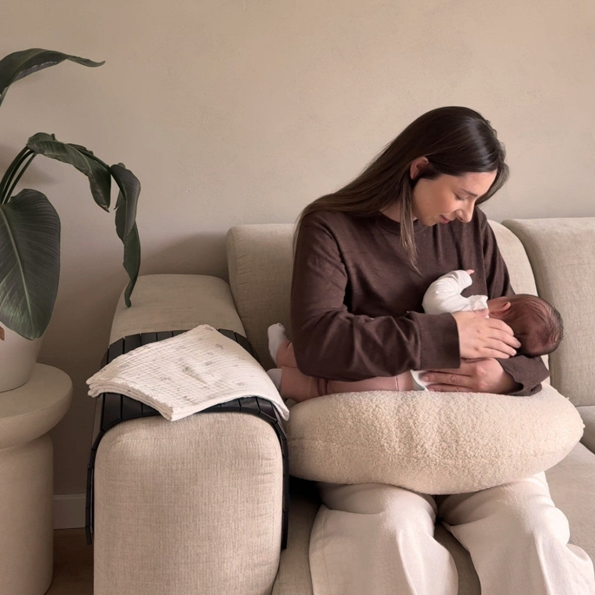 Voedingskussen Set – Nude & Bouclé Vanilla